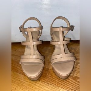 Nude Wedge Heels